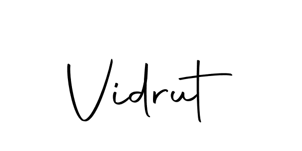 Similarly Autography-DOLnW is the best handwritten signature design. Signature creator online .You can use it as an online autograph creator for name Vidrut. Vidrut signature style 10 images and pictures png