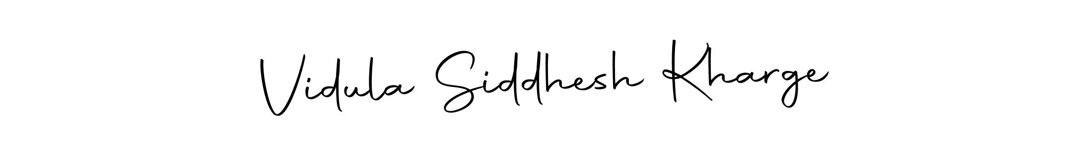 Vidula Siddhesh Kharge stylish signature style. Best Handwritten Sign (Autography-DOLnW) for my name. Handwritten Signature Collection Ideas for my name Vidula Siddhesh Kharge. Vidula Siddhesh Kharge signature style 10 images and pictures png