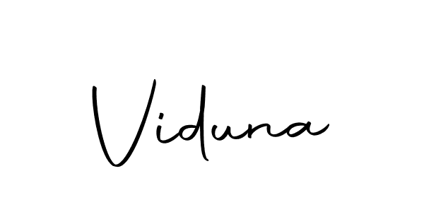 How to make Viduna signature? Autography-DOLnW is a professional autograph style. Create handwritten signature for Viduna name. Viduna signature style 10 images and pictures png