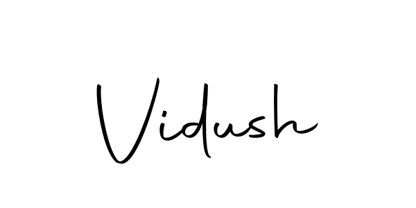 Create a beautiful signature design for name Vidush. With this signature (Autography-DOLnW) fonts, you can make a handwritten signature for free. Vidush signature style 10 images and pictures png