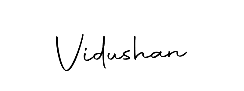 Make a beautiful signature design for name Vidushan. With this signature (Autography-DOLnW) style, you can create a handwritten signature for free. Vidushan signature style 10 images and pictures png