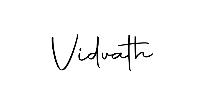 Make a beautiful signature design for name Vidvath. Use this online signature maker to create a handwritten signature for free. Vidvath signature style 10 images and pictures png