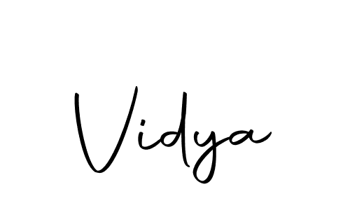 You should practise on your own different ways (Autography-DOLnW) to write your name (Vidya) in signature. don't let someone else do it for you. Vidya signature style 10 images and pictures png