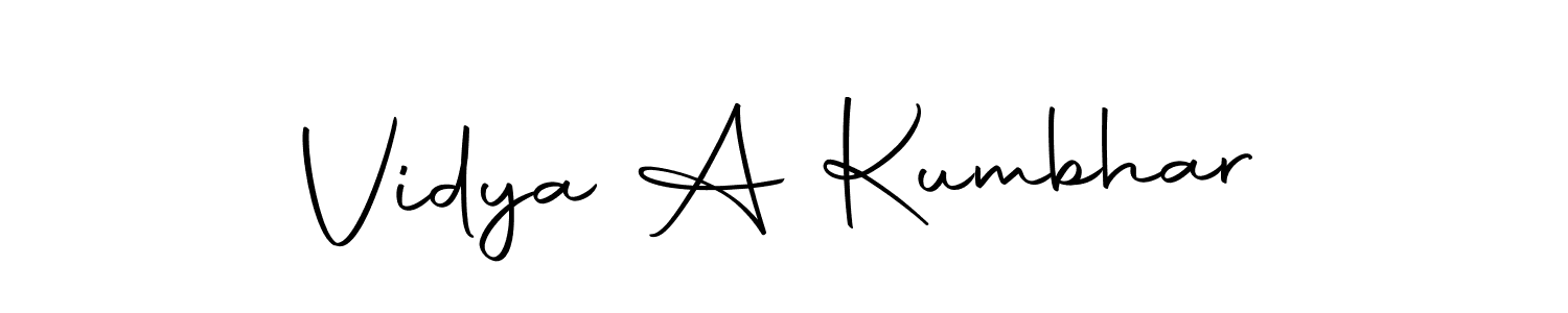 It looks lik you need a new signature style for name Vidya A Kumbhar. Design unique handwritten (Autography-DOLnW) signature with our free signature maker in just a few clicks. Vidya A Kumbhar signature style 10 images and pictures png