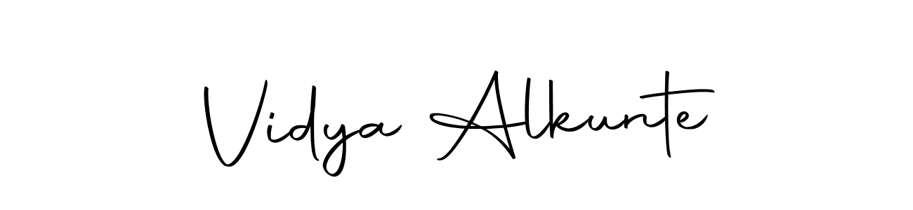 It looks lik you need a new signature style for name Vidya Alkunte. Design unique handwritten (Autography-DOLnW) signature with our free signature maker in just a few clicks. Vidya Alkunte signature style 10 images and pictures png