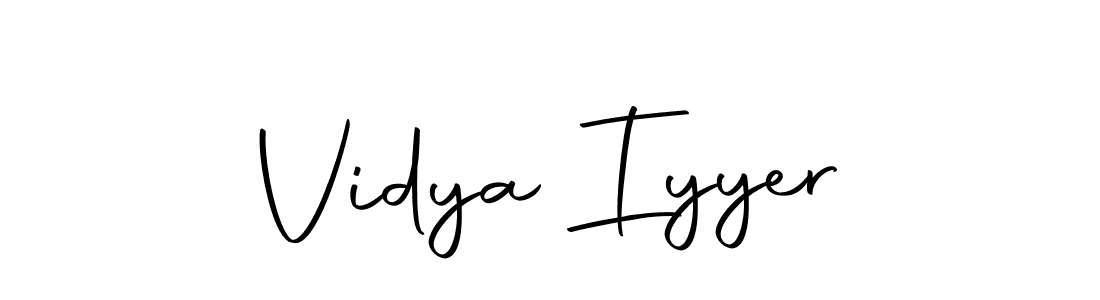 Make a short Vidya Iyyer signature style. Manage your documents anywhere anytime using Autography-DOLnW. Create and add eSignatures, submit forms, share and send files easily. Vidya Iyyer signature style 10 images and pictures png