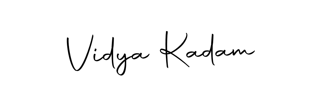 Create a beautiful signature design for name Vidya Kadam. With this signature (Autography-DOLnW) fonts, you can make a handwritten signature for free. Vidya Kadam signature style 10 images and pictures png