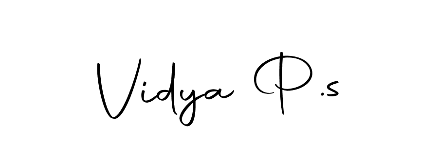 if you are searching for the best signature style for your name Vidya P.s. so please give up your signature search. here we have designed multiple signature styles  using Autography-DOLnW. Vidya P.s signature style 10 images and pictures png