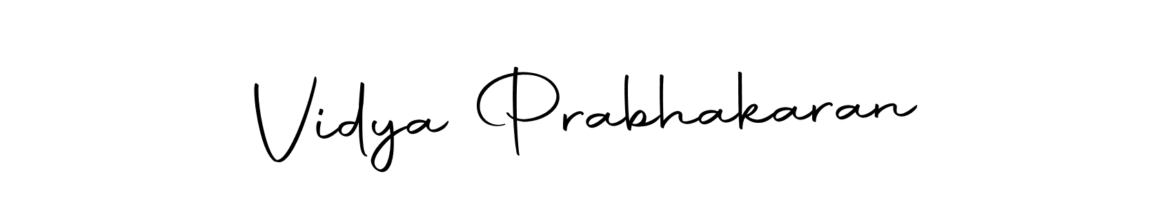 if you are searching for the best signature style for your name Vidya Prabhakaran. so please give up your signature search. here we have designed multiple signature styles  using Autography-DOLnW. Vidya Prabhakaran signature style 10 images and pictures png