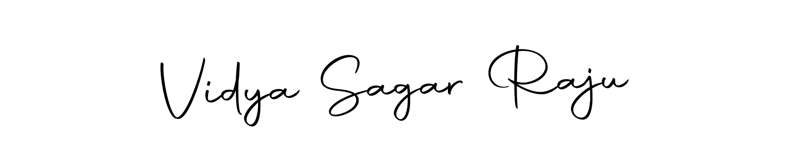 Create a beautiful signature design for name Vidya Sagar Raju. With this signature (Autography-DOLnW) fonts, you can make a handwritten signature for free. Vidya Sagar Raju signature style 10 images and pictures png