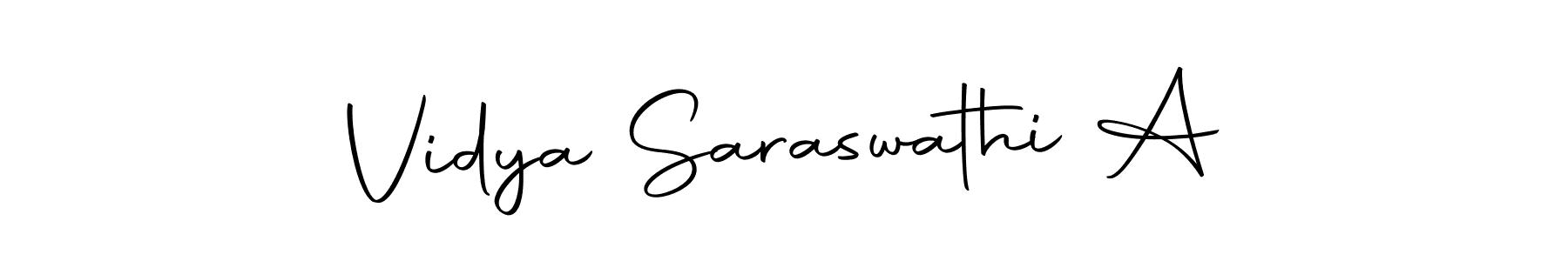 How to make Vidya Saraswathi A signature? Autography-DOLnW is a professional autograph style. Create handwritten signature for Vidya Saraswathi A name. Vidya Saraswathi A signature style 10 images and pictures png