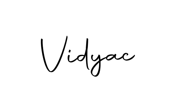 Design your own signature with our free online signature maker. With this signature software, you can create a handwritten (Autography-DOLnW) signature for name Vidyac. Vidyac signature style 10 images and pictures png