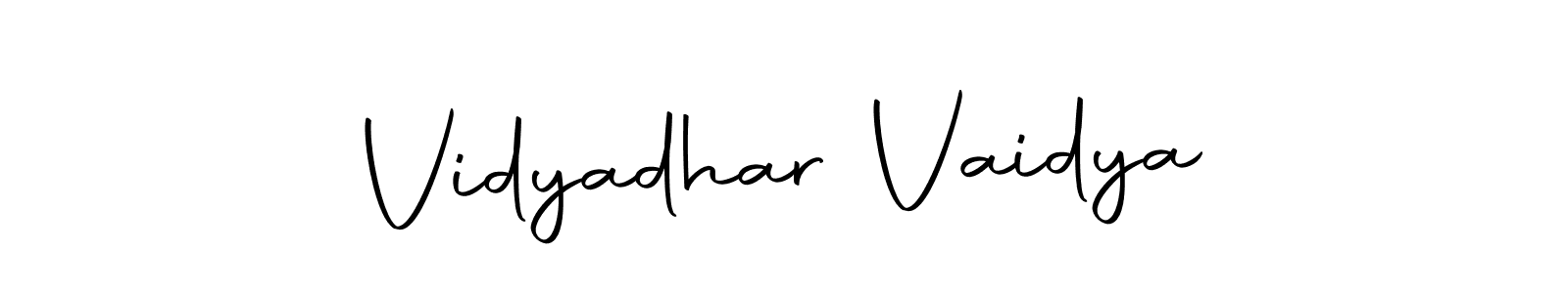 Create a beautiful signature design for name Vidyadhar Vaidya. With this signature (Autography-DOLnW) fonts, you can make a handwritten signature for free. Vidyadhar Vaidya signature style 10 images and pictures png