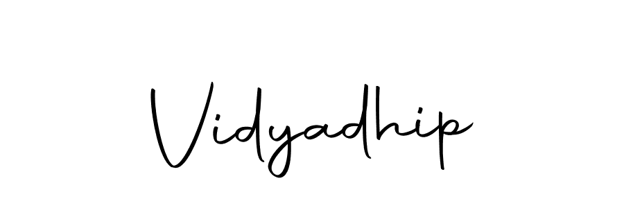 Use a signature maker to create a handwritten signature online. With this signature software, you can design (Autography-DOLnW) your own signature for name Vidyadhip. Vidyadhip signature style 10 images and pictures png
