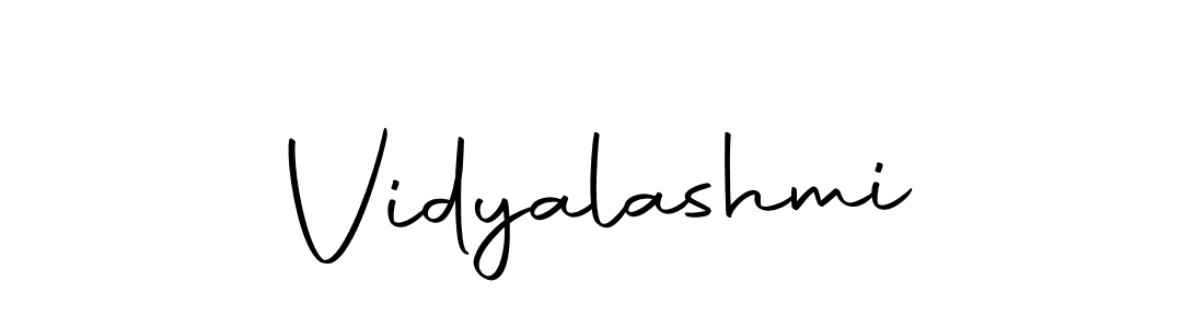 Design your own signature with our free online signature maker. With this signature software, you can create a handwritten (Autography-DOLnW) signature for name Vidyalashmi. Vidyalashmi signature style 10 images and pictures png