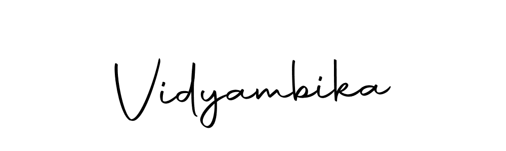 You should practise on your own different ways (Autography-DOLnW) to write your name (Vidyambika) in signature. don't let someone else do it for you. Vidyambika signature style 10 images and pictures png