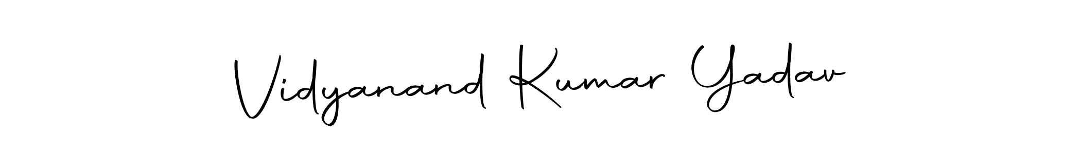 Design your own signature with our free online signature maker. With this signature software, you can create a handwritten (Autography-DOLnW) signature for name Vidyanand Kumar Yadav. Vidyanand Kumar Yadav signature style 10 images and pictures png