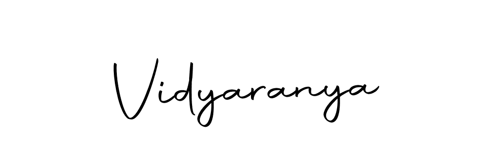 Design your own signature with our free online signature maker. With this signature software, you can create a handwritten (Autography-DOLnW) signature for name Vidyaranya. Vidyaranya signature style 10 images and pictures png