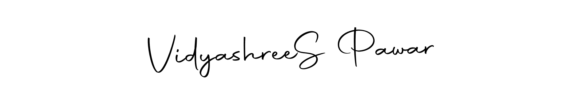 How to make Vidyashree  S Pawar name signature. Use Autography-DOLnW style for creating short signs online. This is the latest handwritten sign. Vidyashree  S Pawar signature style 10 images and pictures png