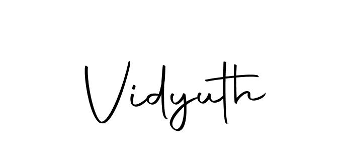 Make a beautiful signature design for name Vidyuth. With this signature (Autography-DOLnW) style, you can create a handwritten signature for free. Vidyuth signature style 10 images and pictures png