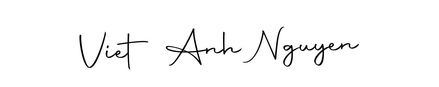 You should practise on your own different ways (Autography-DOLnW) to write your name (Viet Anh Nguyen) in signature. don't let someone else do it for you. Viet Anh Nguyen signature style 10 images and pictures png
