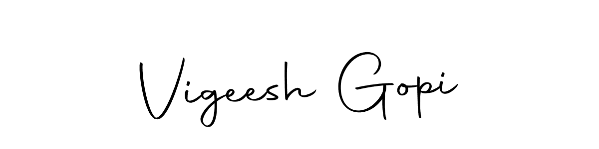 Design your own signature with our free online signature maker. With this signature software, you can create a handwritten (Autography-DOLnW) signature for name Vigeesh Gopi. Vigeesh Gopi signature style 10 images and pictures png
