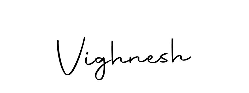 Create a beautiful signature design for name Vighnesh. With this signature (Autography-DOLnW) fonts, you can make a handwritten signature for free. Vighnesh signature style 10 images and pictures png