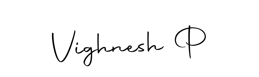 Make a beautiful signature design for name Vighnesh P. Use this online signature maker to create a handwritten signature for free. Vighnesh P signature style 10 images and pictures png