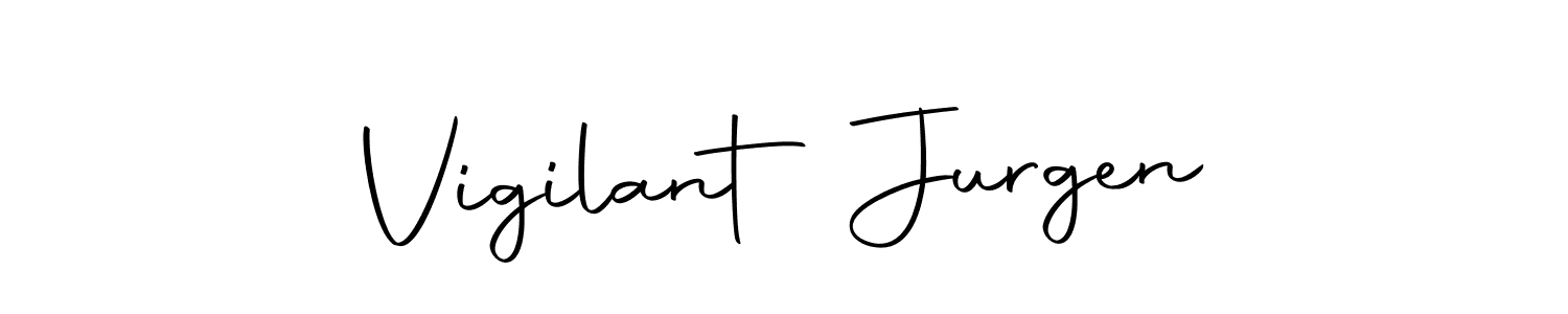 Here are the top 10 professional signature styles for the name Vigilant Jurgen. These are the best autograph styles you can use for your name. Vigilant Jurgen signature style 10 images and pictures png