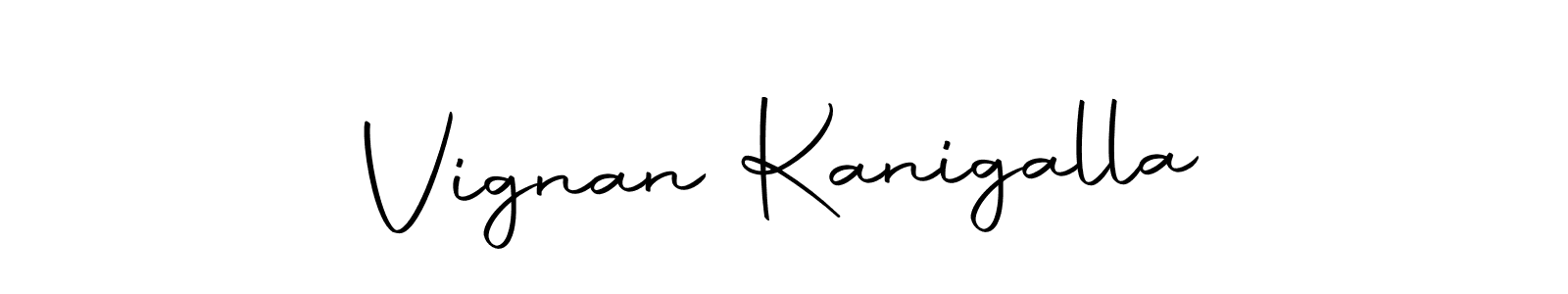 Make a beautiful signature design for name Vignan Kanigalla. With this signature (Autography-DOLnW) style, you can create a handwritten signature for free. Vignan Kanigalla signature style 10 images and pictures png