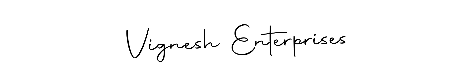 How to make Vignesh Enterprises signature? Autography-DOLnW is a professional autograph style. Create handwritten signature for Vignesh Enterprises name. Vignesh Enterprises signature style 10 images and pictures png