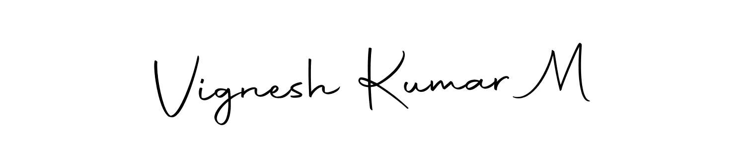 You should practise on your own different ways (Autography-DOLnW) to write your name (Vignesh Kumar M) in signature. don't let someone else do it for you. Vignesh Kumar M signature style 10 images and pictures png