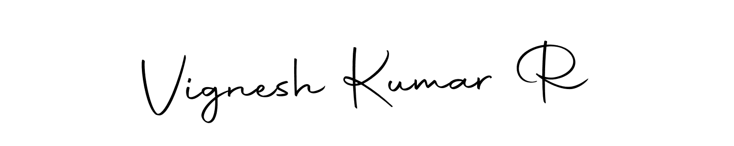 How to make Vignesh Kumar R signature? Autography-DOLnW is a professional autograph style. Create handwritten signature for Vignesh Kumar R name. Vignesh Kumar R signature style 10 images and pictures png