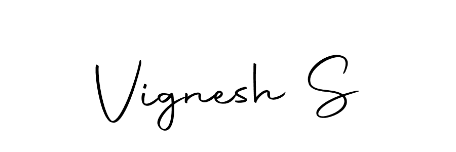 How to make Vignesh S signature? Autography-DOLnW is a professional autograph style. Create handwritten signature for Vignesh S name. Vignesh S signature style 10 images and pictures png