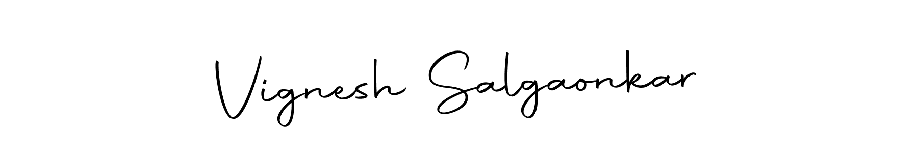 The best way (Autography-DOLnW) to make a short signature is to pick only two or three words in your name. The name Vignesh Salgaonkar include a total of six letters. For converting this name. Vignesh Salgaonkar signature style 10 images and pictures png
