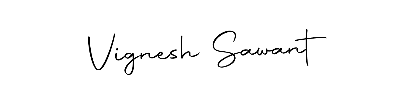 Use a signature maker to create a handwritten signature online. With this signature software, you can design (Autography-DOLnW) your own signature for name Vignesh Sawant. Vignesh Sawant signature style 10 images and pictures png