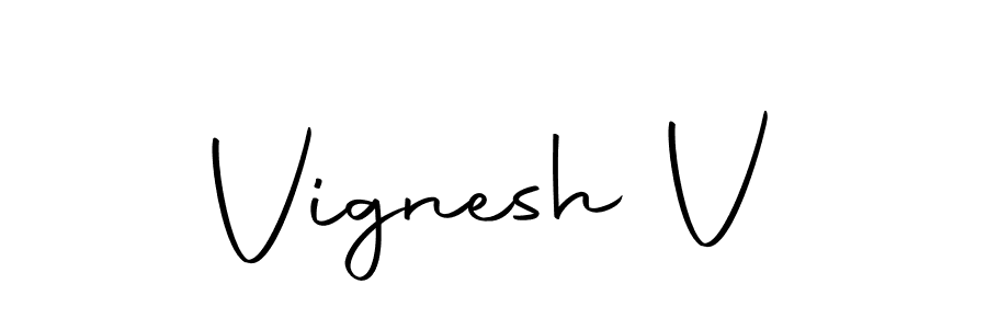 You should practise on your own different ways (Autography-DOLnW) to write your name (Vignesh V) in signature. don't let someone else do it for you. Vignesh V signature style 10 images and pictures png