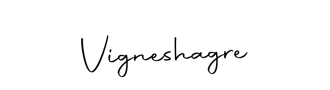 How to make Vigneshagre name signature. Use Autography-DOLnW style for creating short signs online. This is the latest handwritten sign. Vigneshagre signature style 10 images and pictures png