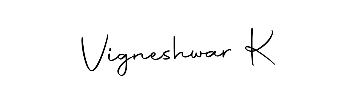 You should practise on your own different ways (Autography-DOLnW) to write your name (Vigneshwar K) in signature. don't let someone else do it for you. Vigneshwar K signature style 10 images and pictures png