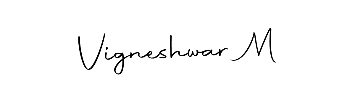 Make a beautiful signature design for name Vigneshwar M. Use this online signature maker to create a handwritten signature for free. Vigneshwar M signature style 10 images and pictures png