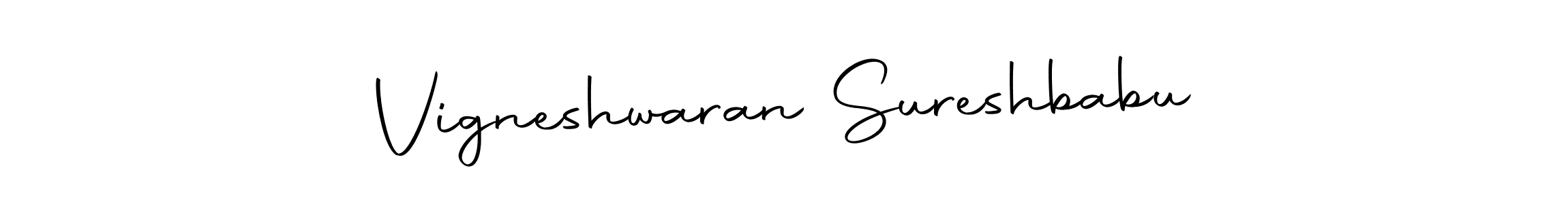 Also we have Vigneshwaran Sureshbabu name is the best signature style. Create professional handwritten signature collection using Autography-DOLnW autograph style. Vigneshwaran Sureshbabu signature style 10 images and pictures png