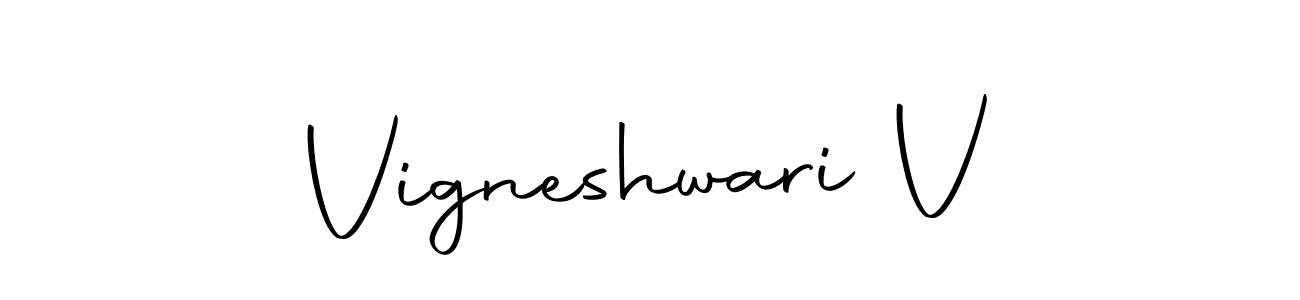 if you are searching for the best signature style for your name Vigneshwari V. so please give up your signature search. here we have designed multiple signature styles  using Autography-DOLnW. Vigneshwari V signature style 10 images and pictures png