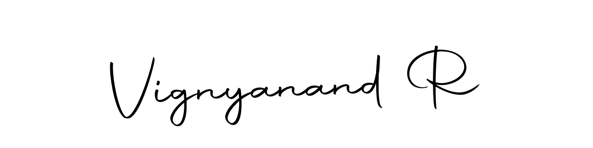 Also we have Vignyanand R name is the best signature style. Create professional handwritten signature collection using Autography-DOLnW autograph style. Vignyanand R signature style 10 images and pictures png