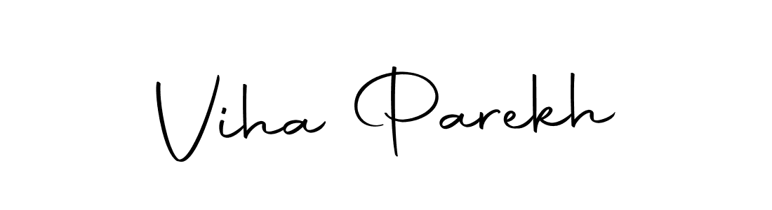 Viha Parekh stylish signature style. Best Handwritten Sign (Autography-DOLnW) for my name. Handwritten Signature Collection Ideas for my name Viha Parekh. Viha Parekh signature style 10 images and pictures png
