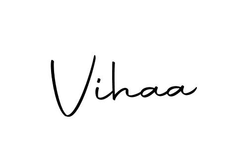 Make a beautiful signature design for name Vihaa. With this signature (Autography-DOLnW) style, you can create a handwritten signature for free. Vihaa signature style 10 images and pictures png