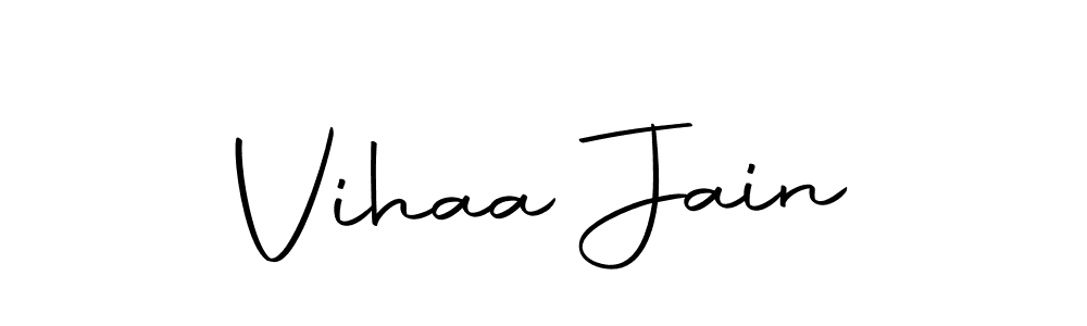 Here are the top 10 professional signature styles for the name Vihaa Jain. These are the best autograph styles you can use for your name. Vihaa Jain signature style 10 images and pictures png