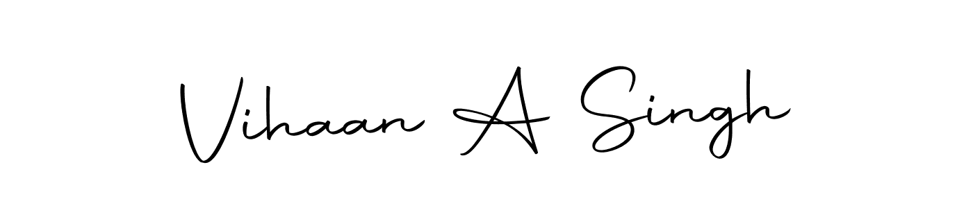 Make a short Vihaan A Singh signature style. Manage your documents anywhere anytime using Autography-DOLnW. Create and add eSignatures, submit forms, share and send files easily. Vihaan A Singh signature style 10 images and pictures png