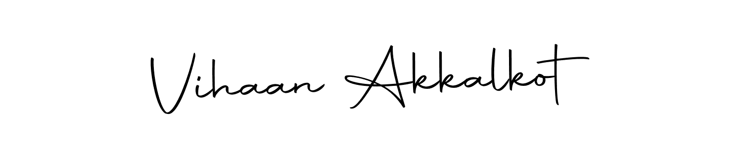 Autography-DOLnW is a professional signature style that is perfect for those who want to add a touch of class to their signature. It is also a great choice for those who want to make their signature more unique. Get Vihaan Akkalkot name to fancy signature for free. Vihaan Akkalkot signature style 10 images and pictures png