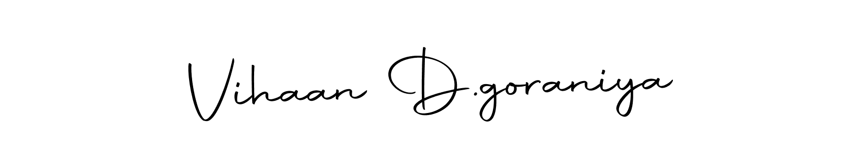 if you are searching for the best signature style for your name Vihaan D.goraniya. so please give up your signature search. here we have designed multiple signature styles  using Autography-DOLnW. Vihaan D.goraniya signature style 10 images and pictures png