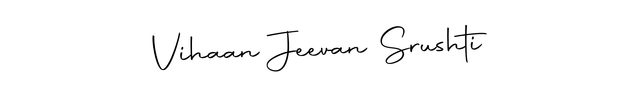 Make a beautiful signature design for name Vihaan Jeevan Srushti. Use this online signature maker to create a handwritten signature for free. Vihaan Jeevan Srushti signature style 10 images and pictures png